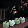 Wei Zhuang Ceramic Inkstone for Grinding and Mixing Ink: Calligraphy Water Drop Supplies - Four Treasures of the Study.