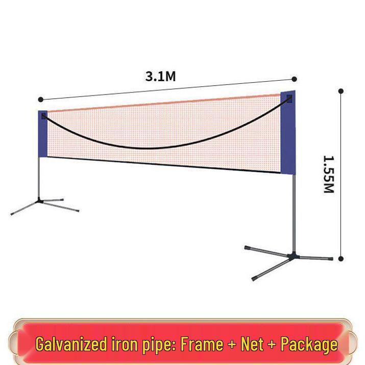 Portable Folding Badminton Net Frame for Indoor & Outdoor Use