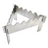Outdoor Camp Alcohols Stove Crosses Stand Stainless Steel Picnics Stove Rack for Camp Hiking