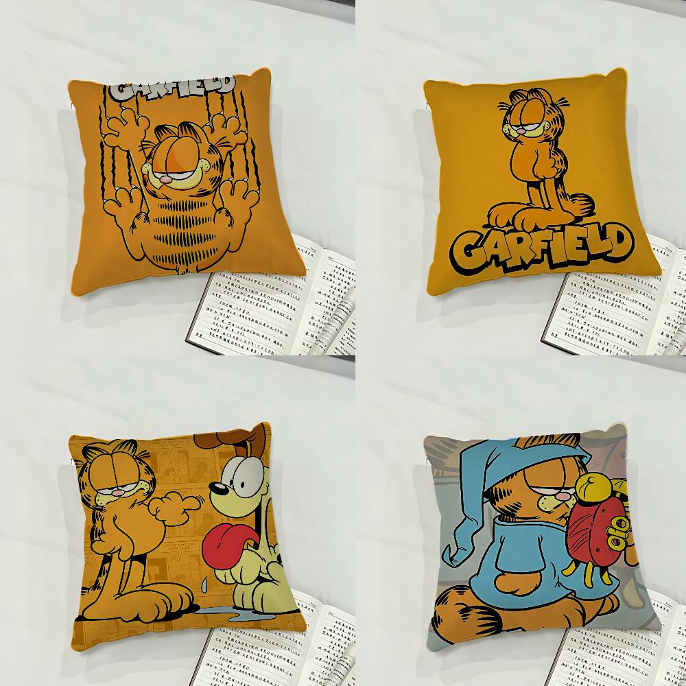 G-Garfield Case Plush Fabric Soft Pillowcase Double Sided Print Cushion Cover Household Gifts