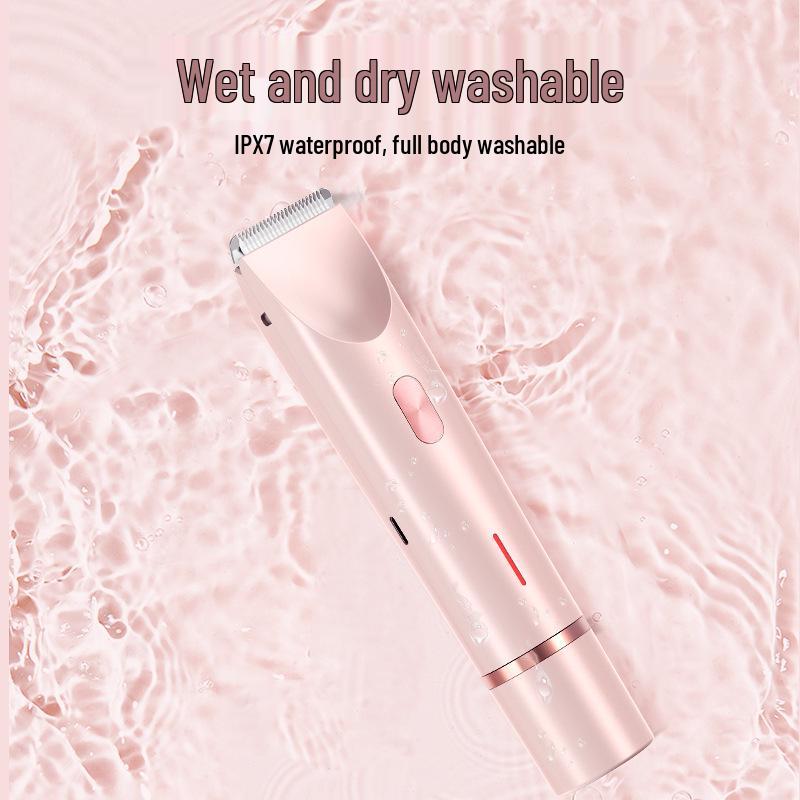 Double-Head Electric Epilator - Women's Intimate Shaver for Pubic Hair Removal