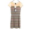 Unused PAOLA FRANI Made In Italy Border Short Sleeve Knit One Piece 40 Women Used