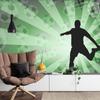 Photomural Football Player Silhouette Structural Vinyl 312x219