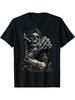 Funny Chess Grim Reaper Skull Cool Gothic Chess Gift T-ShirtRegular-Fit Comfortable Fashionable Men Clothing Comfortable