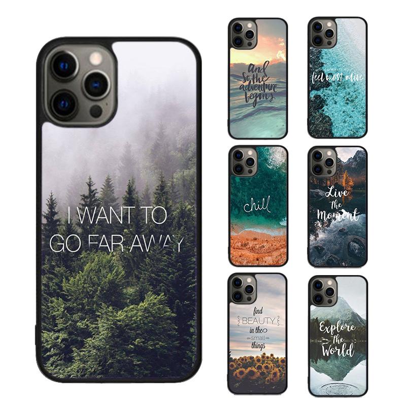 Travel Mountain Sea Beach Phone Case cover For iPhone 17 Air 15 16 16e 14 13 12 11 Pro Max Coque For Apple PLUS fundas