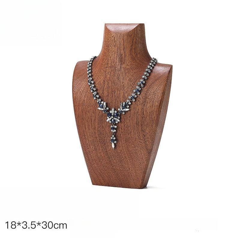 Wooden Model Jewelry Rack Jeweler Necklaces Displays Dedicated Holder Necklace Counter Display Shelf Jewellery Storage Stand