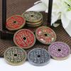 Ancient Chinese Coin Model Mountain Ghost Money Traditional Feng Shui Amulet Of Wealth Leizu Good Luck Coin Hanging Decoration