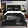 Biancheria da letto con vibrante arte calcistica di Neymar Jr (1 * copripiumino + 2 * federa, senza nucleo) Set Lenzuola Regalo di Compleanno di Natale Piatto 2D