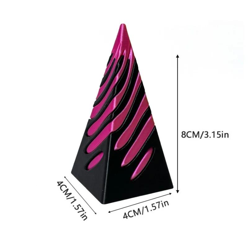 Cone Spiral 3D Printed Highpass Stress Reducing Toys Fidget Desk Gadgets Technological Rotating Relieve Stress-Relieving Adults