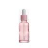 5/10/15/20/30/50/100ml Transparent Pink Glass Bottle with Pipette, Refillable for Serum & Oil, Empty