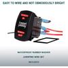 Rocker Switch Replacement for UTV ATV Momentary Winch in/Out with Jumper Wire