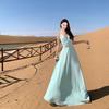 Beach Vacation Waist Dress Women's Summer New Design Sense Pure Desire Halter Suspender Long Skirt