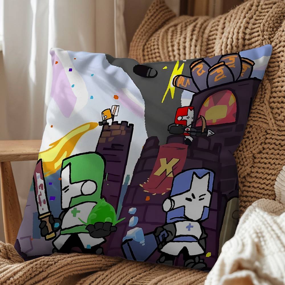 Art Cute Cool Castle Crashers Pillow Cover Living Room Sofa Cushion Cover Bedroom Room Bed Pillow Cover Home Decoration