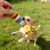 Plush Caterpillar Pet Toy Interactive Squeaky Pet Toy for Small Medium Dogs Soft Stuffed Puppy Chew Toy for Teething