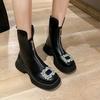 Fashion Rhinestone Versatile Comfortable Martin Boots Children's Autumn and Winter 2025 New Women's Martin Boots Skinny Boots