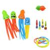 Colorful Kids Diving Toy Set With Water Rings Torpedo Pool Fun For Ages 3 To 6 Years