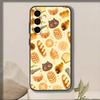 Yellow bread   Phone Case Black Silicone Soft For Samsung Galaxy A73,A72,A71,A70,A53,A52,A51