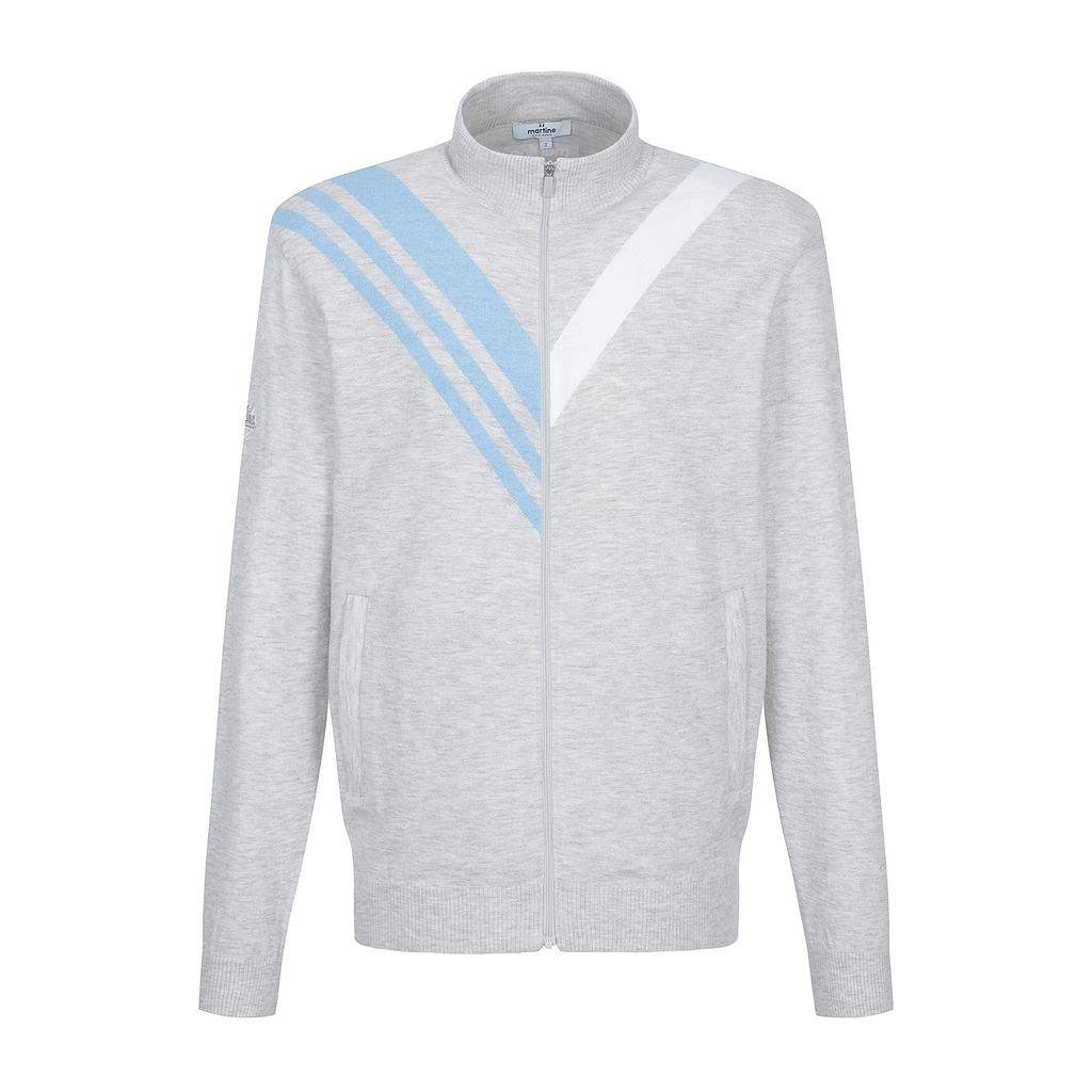 MARTINE GOLF Color Matching Zip-Up Swearter_M/Grey (Men)