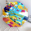 The Simpsons Poster Pattern, Automatic Folding Umbrella, Portable and Foldable Design, 8 Ribs, a Christmas or Birthday Gift.
