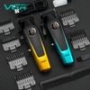 Original VGR V-196 Gradient Metal Body Hair Trimmer Men's Electric Hair Clipper LED Intelligent Digital Display Home Carving Pusher Home Hair Trimming
