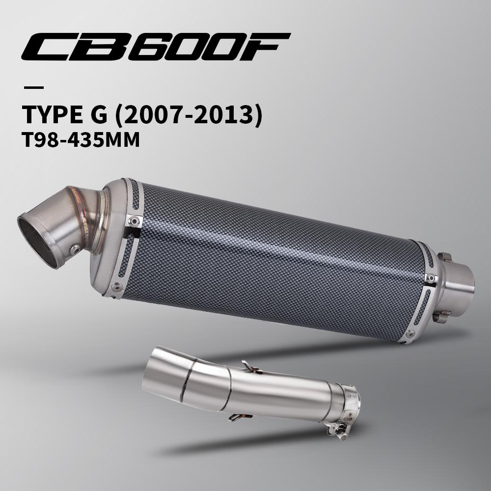 For Hornet CB600F CB 600F 2007- 2013 Hornet CB600 Exhaust Muffler Middle CB600F Link Pipe Escape Pipe Slip-on