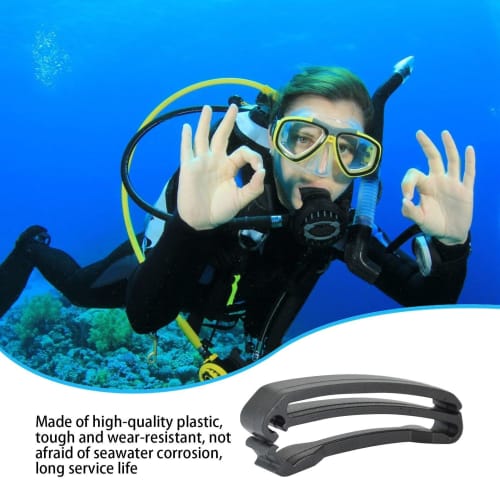 Webbing Strap Keeper - Webbing Tail Clip, Scuba Diving Webbing Clip, Plastic Belt Clip, Webbing Connection Clip, 2 Belt Storage Buckles, 2 Strap End M