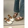 Fashion flat Mary Jane shoes women's spring and summer 2025 new retro shallow mouth single shoes casual soft-soled women's shoes