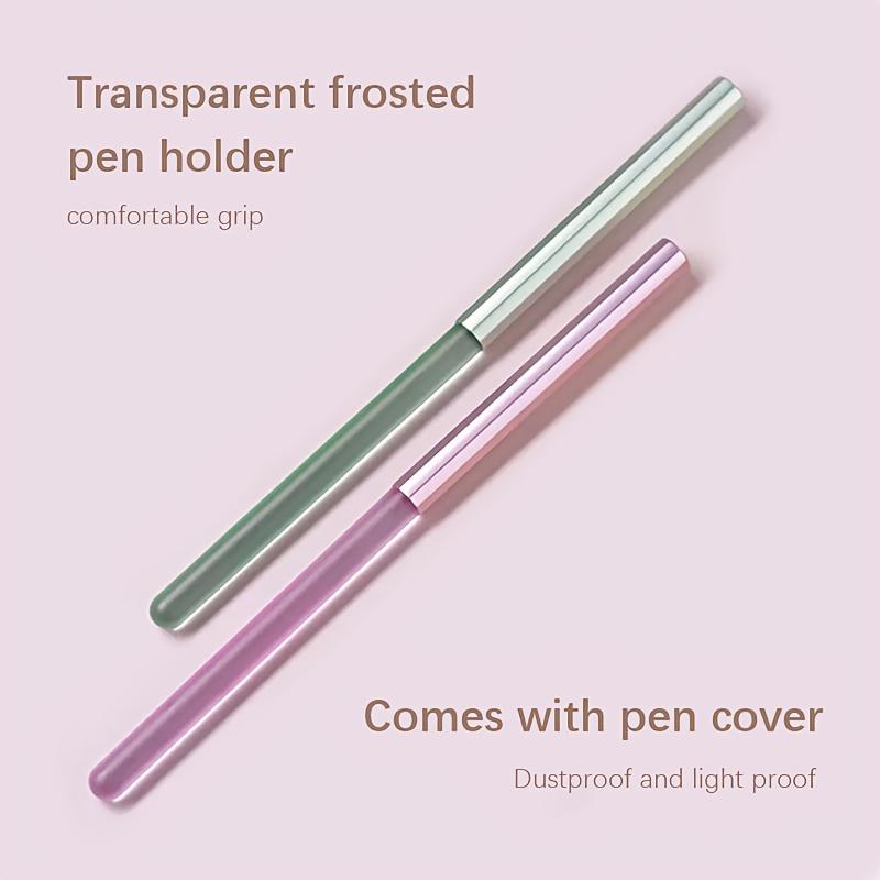 Confezione da 2 Lampade per Unghie Rilassanti Penne per Estensioni con Punta Tonda Rosa e Punta Piatta Verde Compatibili/Smalti Gel Nail Art