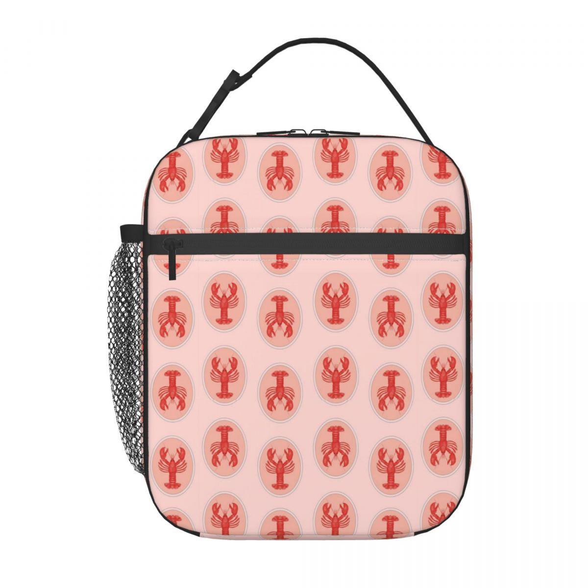 

Lobster Pattern Cartoon Insulated Lunch Bag for Women Children Portable Food Boxes Thermal Lunch Box Tote One Size