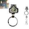 Western Cowboy Letter Keychain, Vintage Handmade Letter  Initial Keychain Clip, Personality Metal Key Chain For Belt