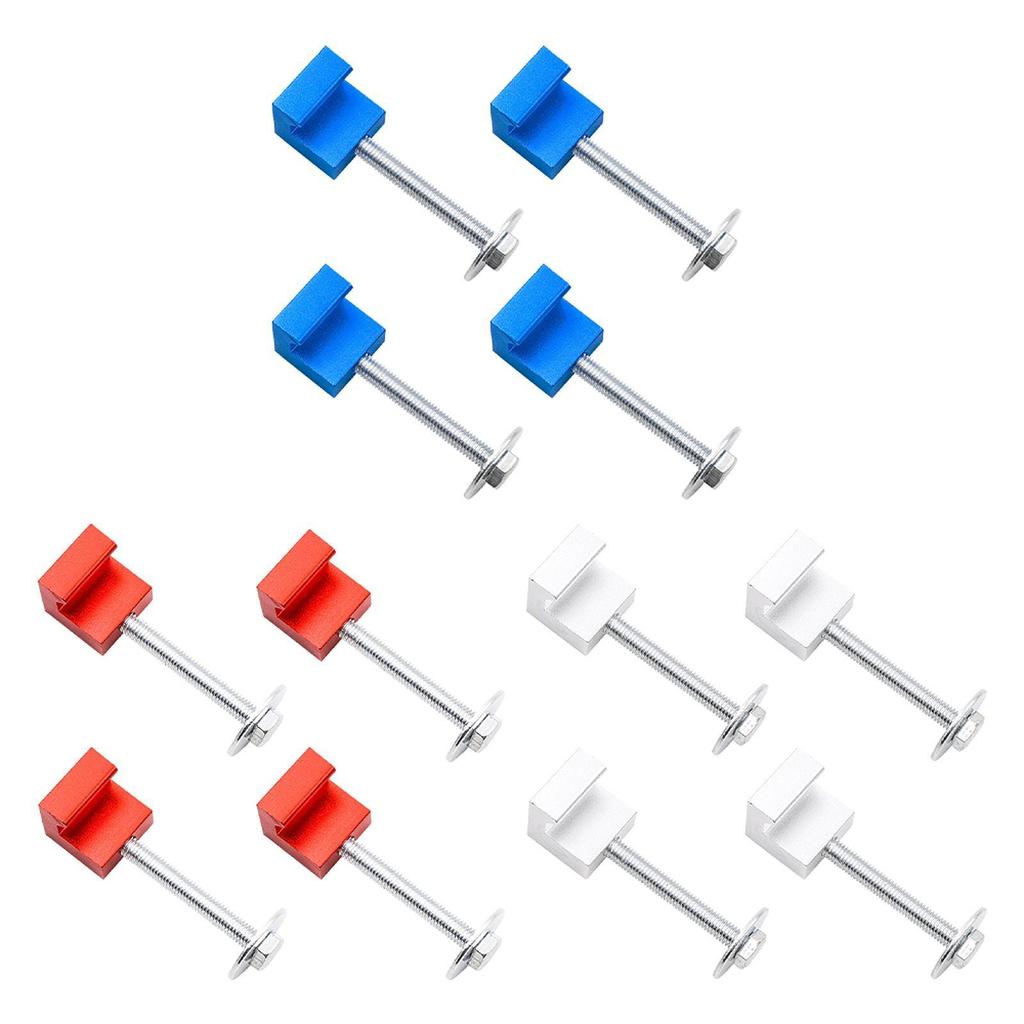 4Pcs Truck Tool Box Tie Downs Strong Structure Wear Resistant Professional Universal Easy Use Pickup Crossover Mounting Clamps