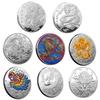 2024 Year of Dragon Chinese Coins Dragon Plated Gold Coin Collectible New Year China Mascot Souvenir