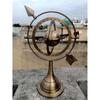 Brass Armillary Globe, Sphere Armillary Globe With Sundial Arrow, Astrolabe Armillary, Engraved Armillary, Table Top Décor, Christmas Gift,