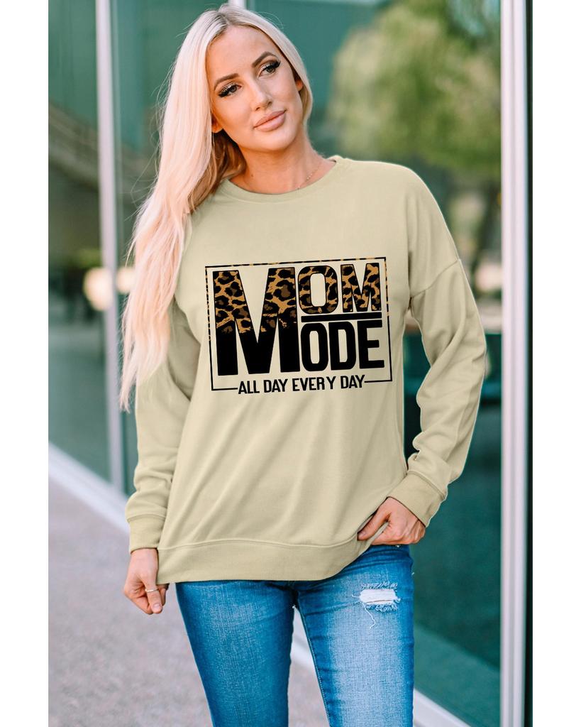 Azura Exchange Leopard Print Long Sleeve Sweatshirt