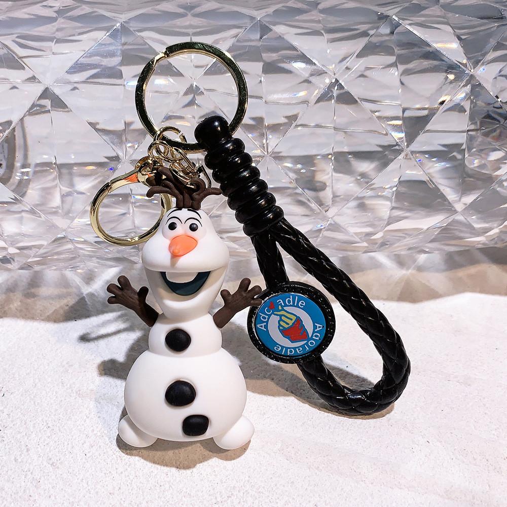 Adorable Frozen Elsa Princess Keychain Silicone Cartoon Key Ring Ideal Gift