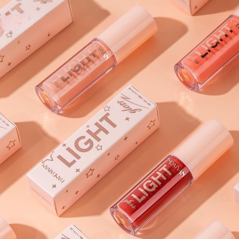 Lip Gloss Lip Color Mirror Finish Luminous Liquid Polish Glossy Glass 12 Color Moisturizing Pearlescent Lip Balm