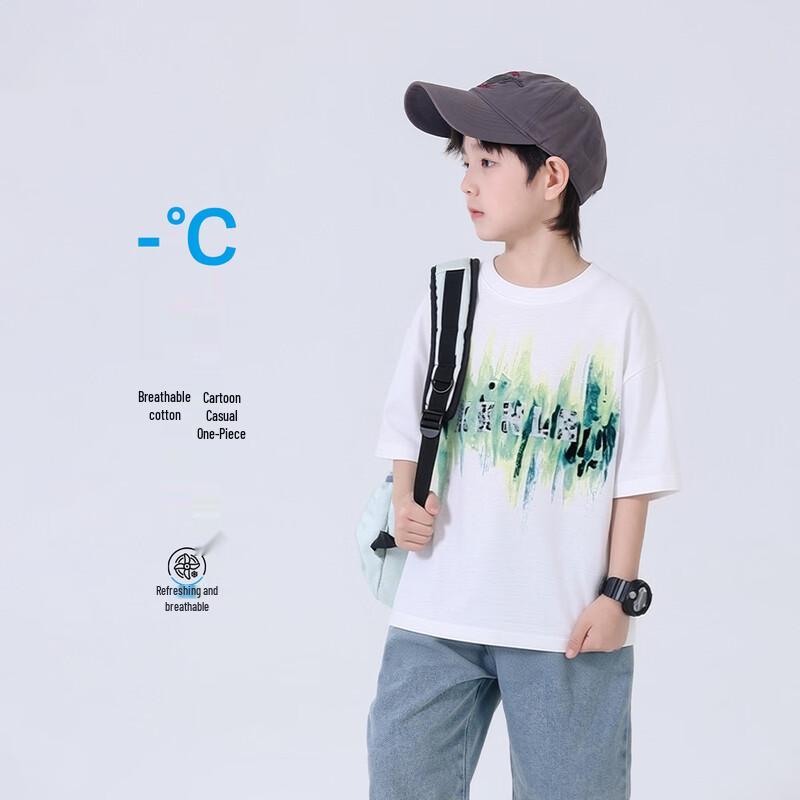 YouYou Fairytale Boys  Summer Short Sleeve Cotton T-Shirt 110