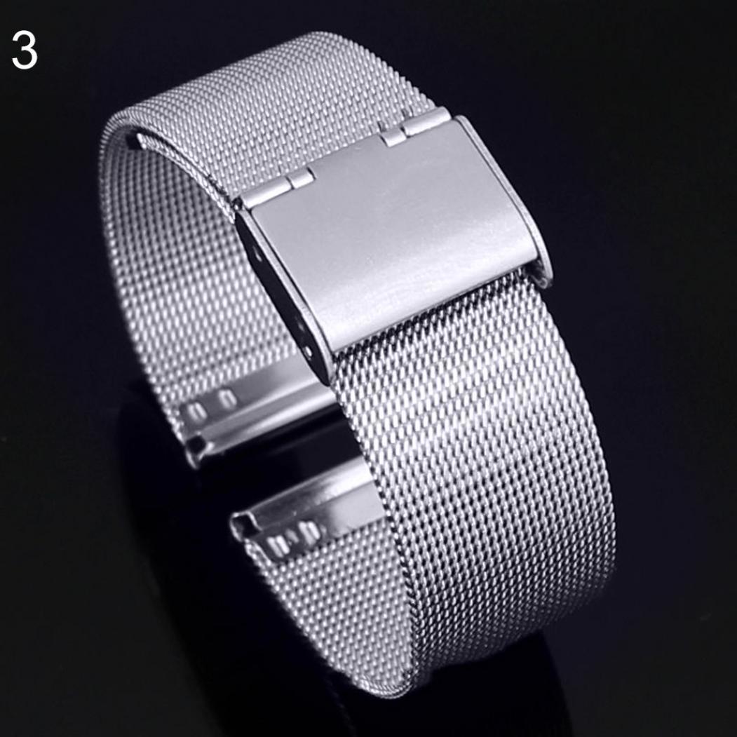 

Сменный сетчатый ремешок для часов из нержавеющей стали 20 mm серебряный