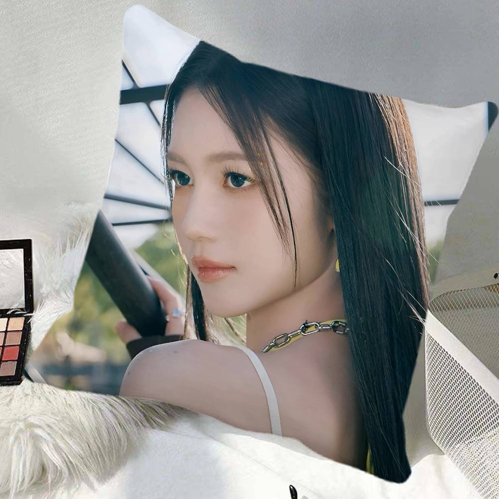 Qiana Kpop Pillow Case Square Pillow Bedroom Sofa Leisure Comfort Cushion Car Home Decoration