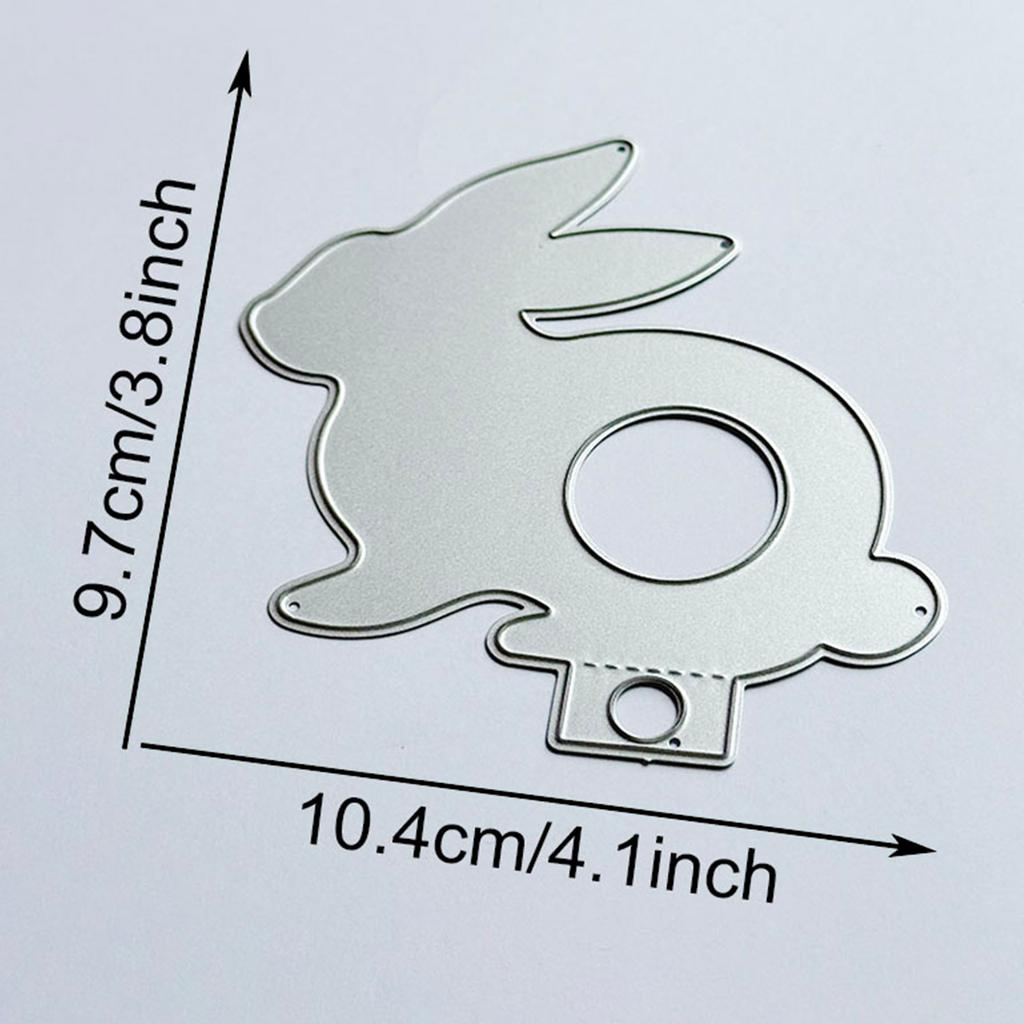 Animal Rabbits Shape Die Cut Metal Embossing Templates Carbon Steel Cutting Dies for Card Making Scrapbooking Packaging