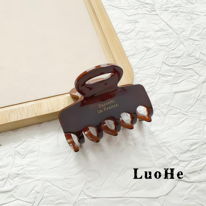 Luohe Jewelry Французская заколка для высокого хвоста Корейская ацетатная средняя крабик