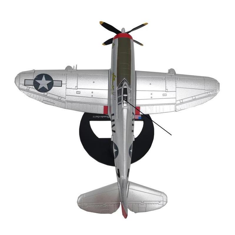1/72 Scale WWII USAF P-47D 'Roggie Meth II' Thunderbolt Fighter Alloy Aircraft Model For Military Airplane Toy Collection