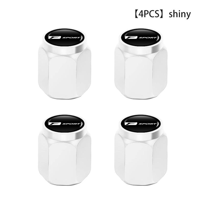 4PCS Car Wheel Tire Valve Stem Covers Cap Decoration Accessories For Lexus UX250h RX450h RX300 GX470 CT200h RX400h NX300h RX350