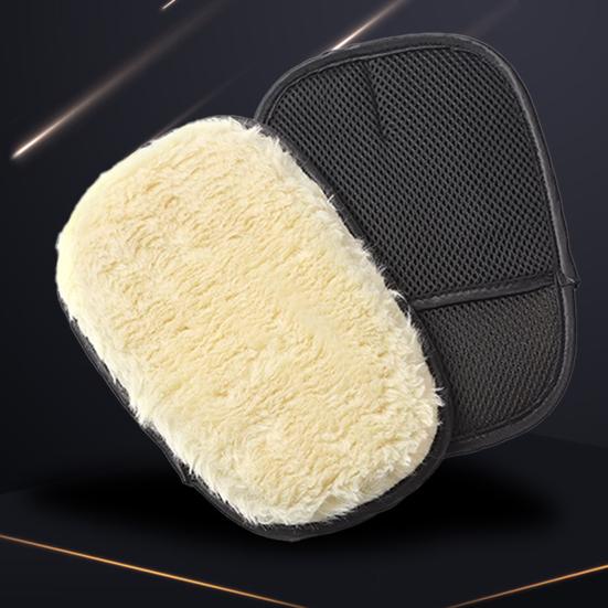 Imitation Wool Car Wash Gloves Thickened Plush Car Cleaning Gloves Car Cleaning Cloth Soft Bristles Multifunctional Automobile Brush