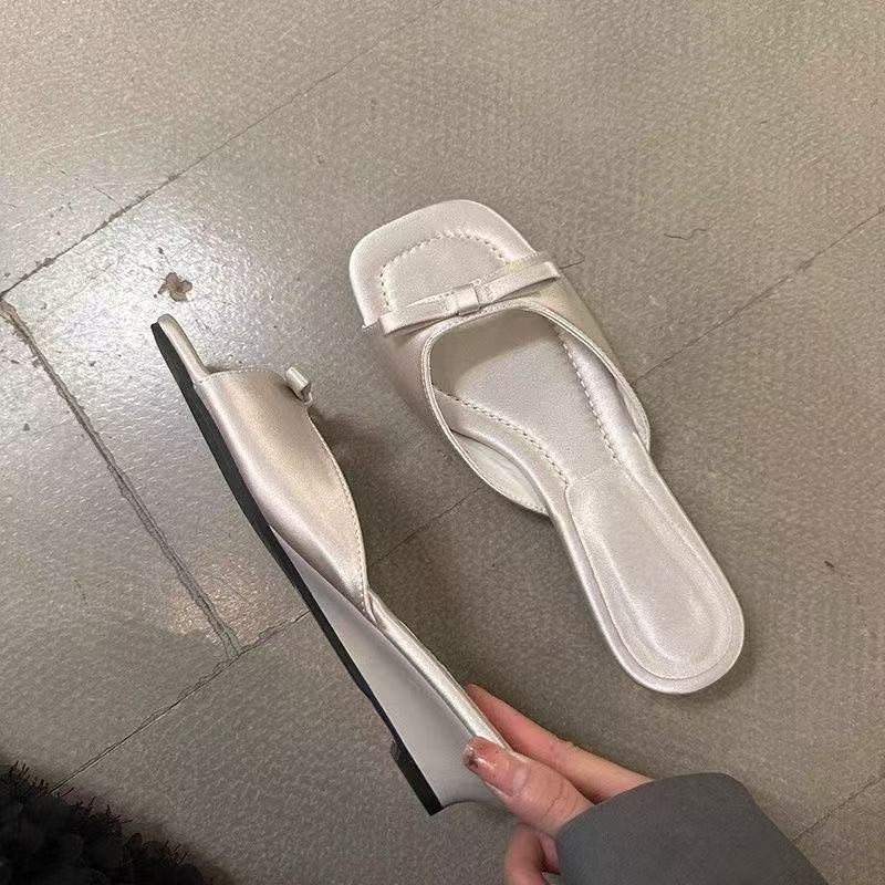 

Summer leaky toes sweet wind bow word with thick heel sandals women s thick heel sandals 35