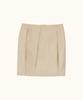 Kikoji Pocket Pintuck Skirt_Beige
