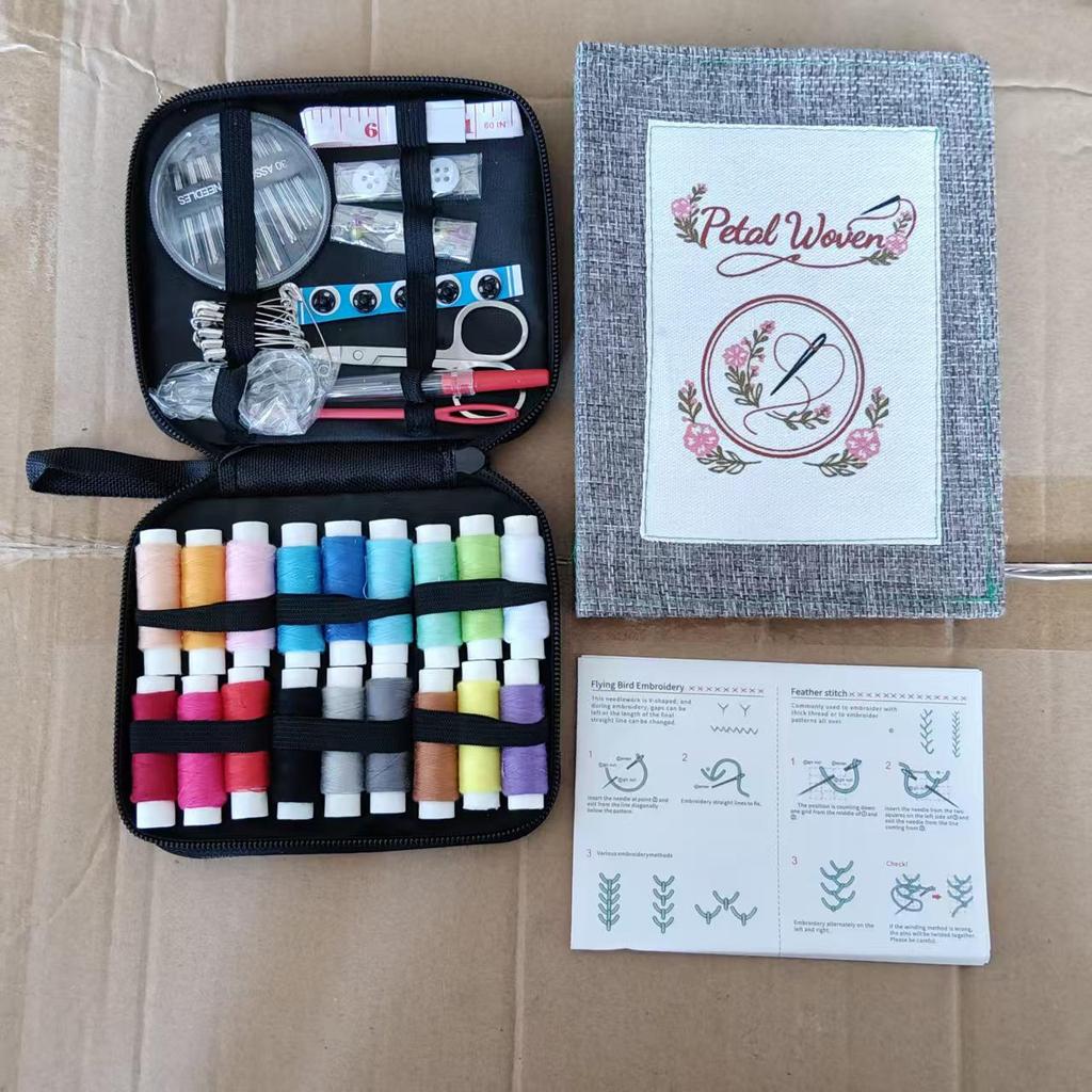 Cross-Border DIY Needlework Kit: Stitch Book, Needlework Bag, Cotton Linen Tools