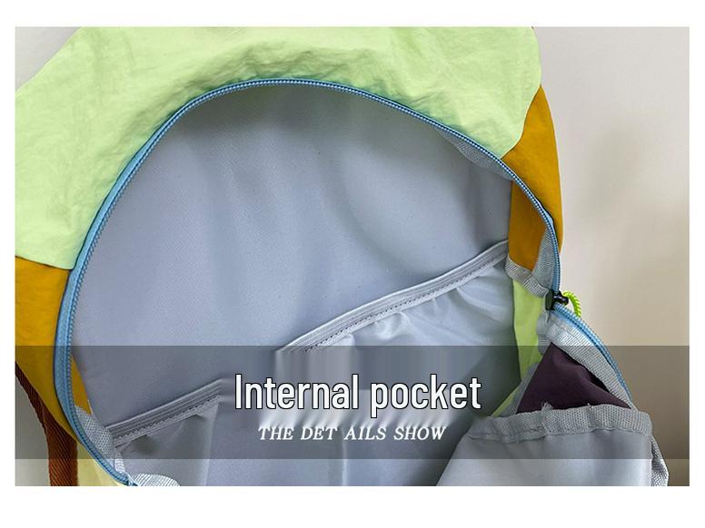 Women's Large Capacity Color Block Retro Hiking Backpack - Multifunctional Outdoor Mountaineering and Cycling Bag