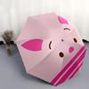 Disney Piggy,Cute,Minimalist Manual Opening and Closing Umbrella, 8-Rib Reinforced Folding Design, Lightweight