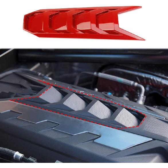 Engine Shroud Cover Panel Trims for Chevrolet Corvette C8 2020-2025 Accessories (red) красный